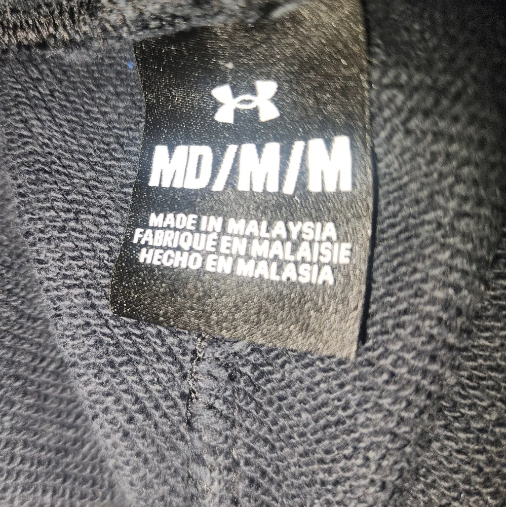 Under Armour Project Rock Heavy Terry Knit Jogger Sweatpants M Black Legacy - Picture 2 of 7